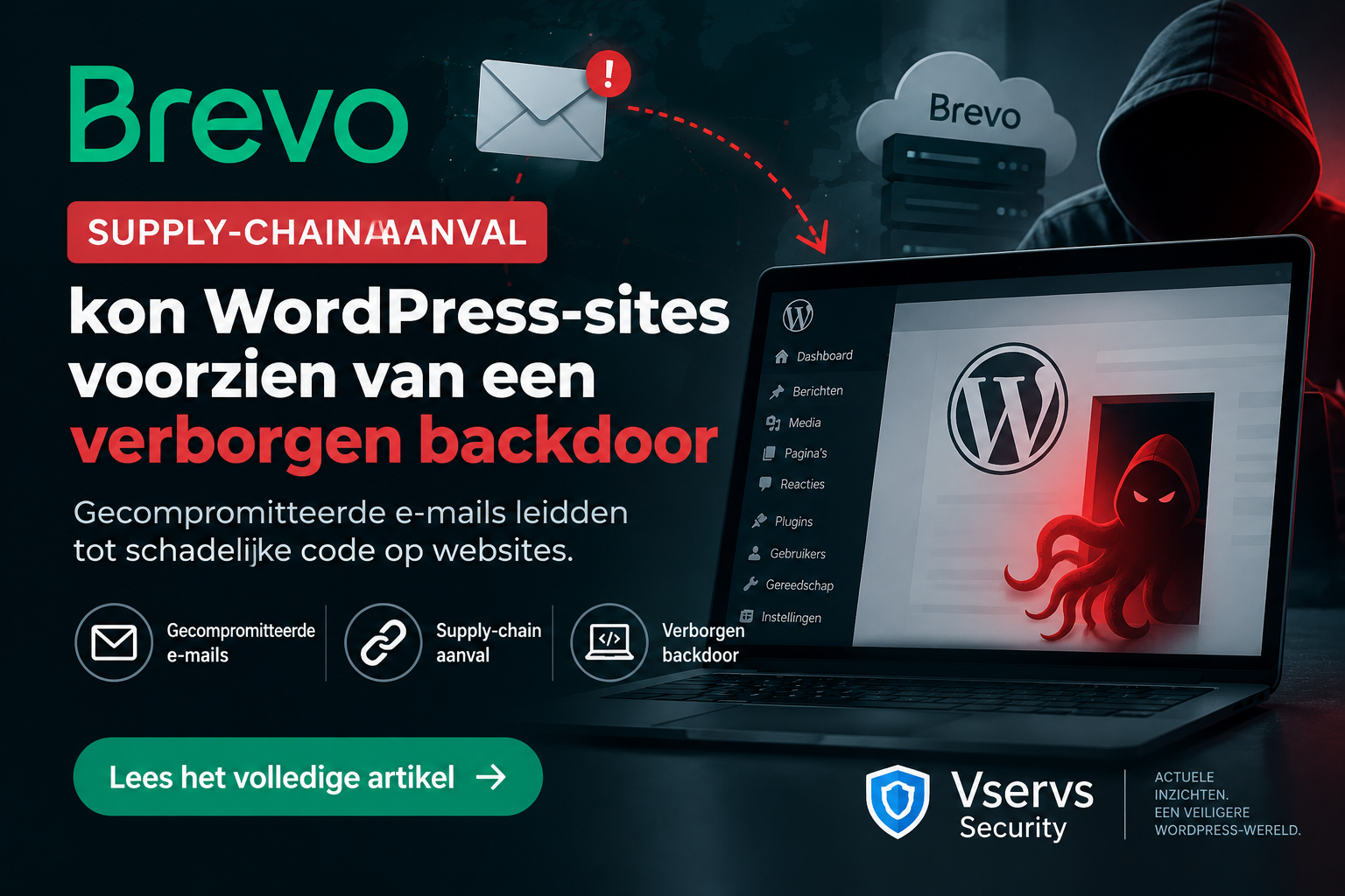 Brevo supply-chainaanval kon WordPress-sites voorzien van verborgen backdoor