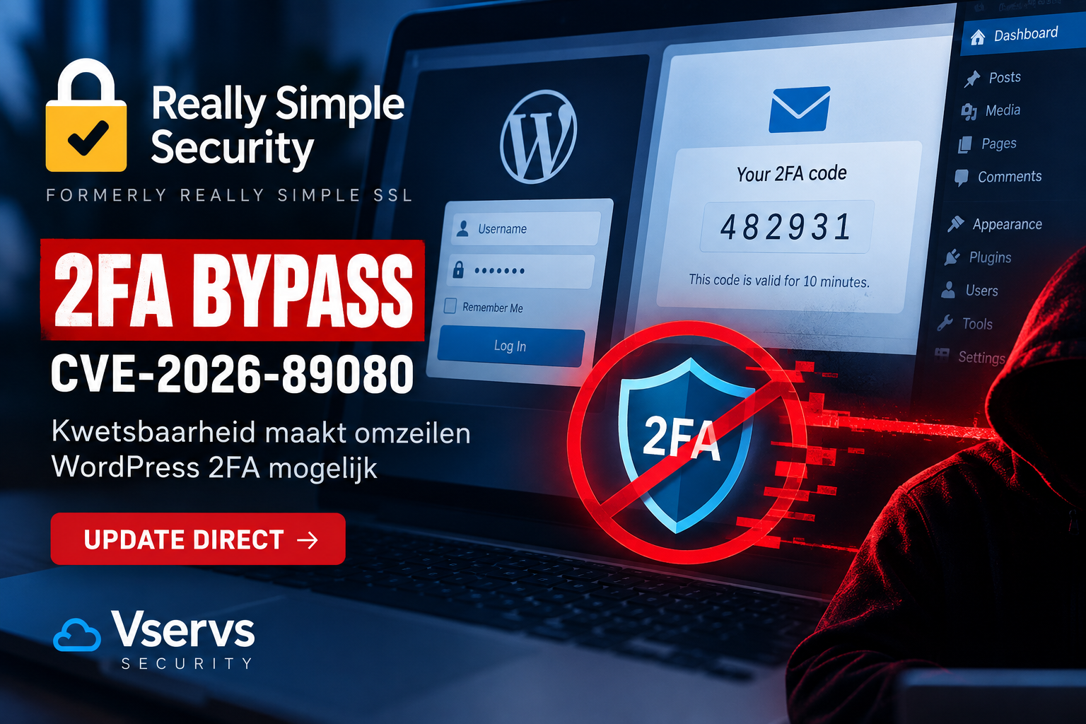 Really Simple Security kwetsbaarheid CVE-2026-89080 maakt omzeilen van WordPress 2FA mogelijk
