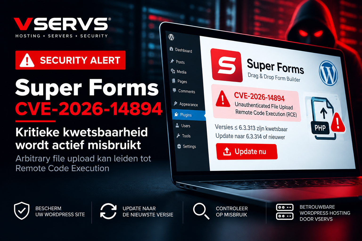 Super Forms kwetsbaarheid CVE-2026-14894 actief misbruikt