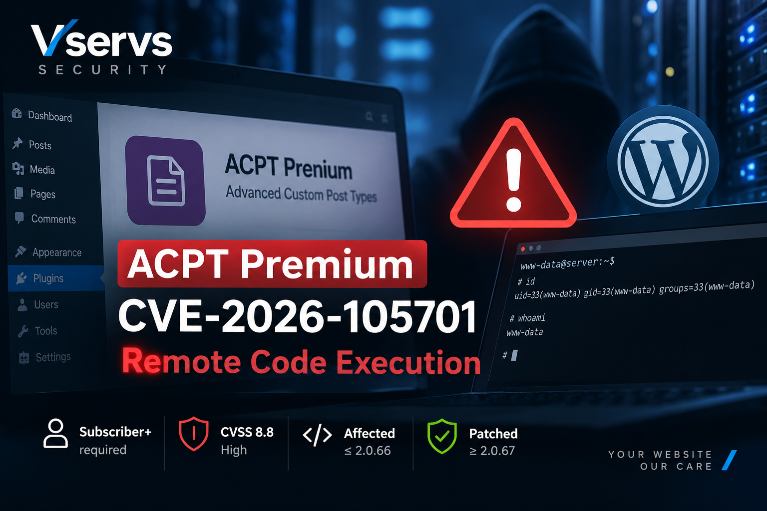 ACPT Premium kwetsbaarheid CVE-2026-105701 maakt Remote Code Execution op WordPress mogelijk