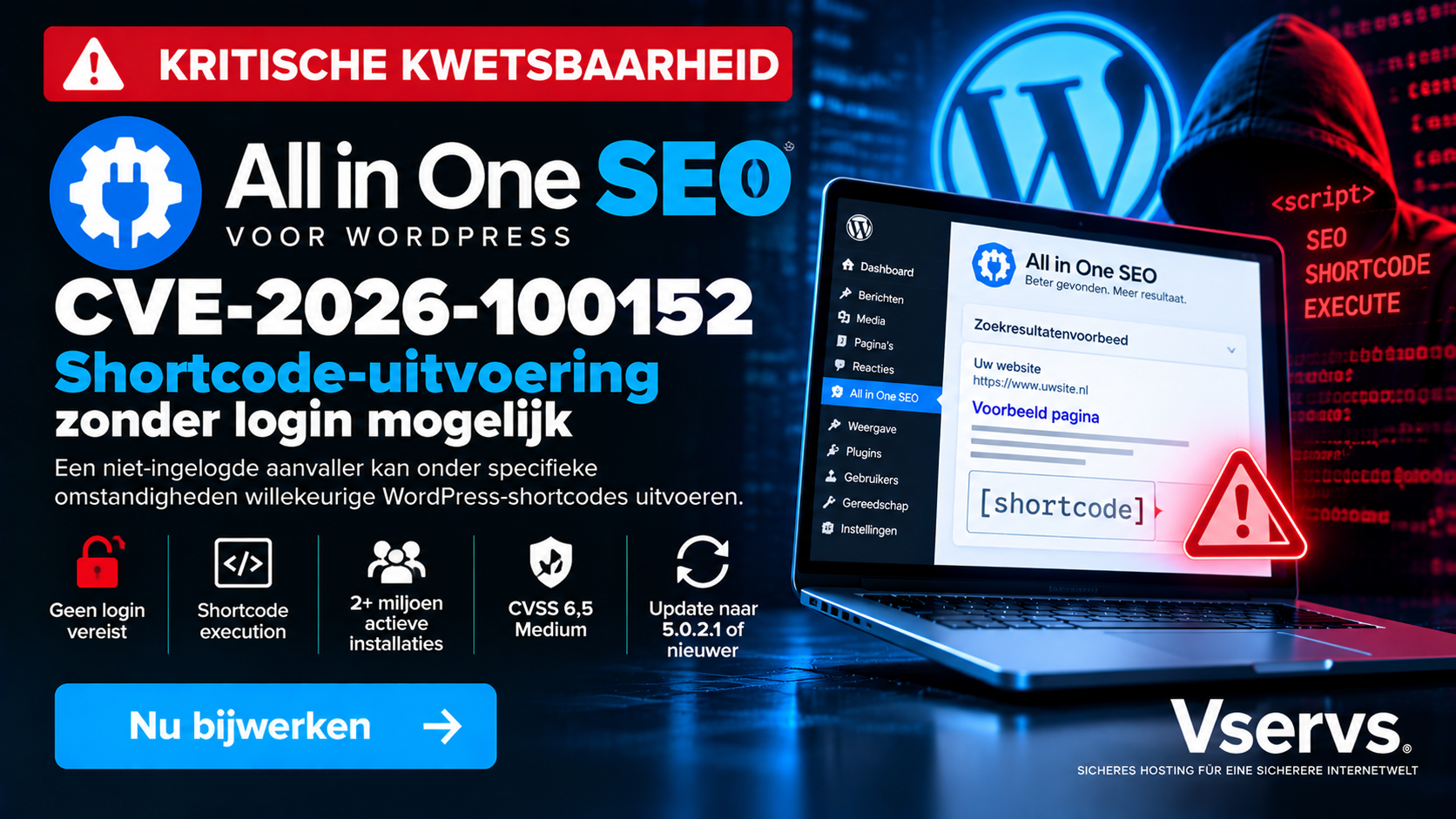 All in One SEO kwetsbaarheid CVE-2026-100152 maakt shortcode-uitvoering zonder WordPress-login mogelijk